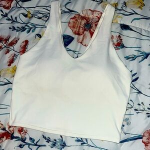 This is a size small active wear crop top with a built in bra.
